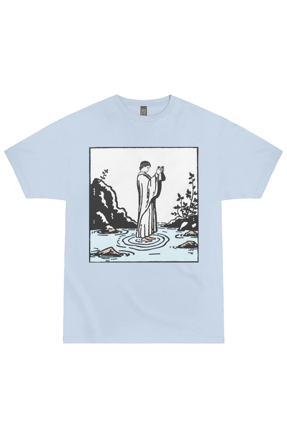 Aquarius Zodiac Woodcut Tee