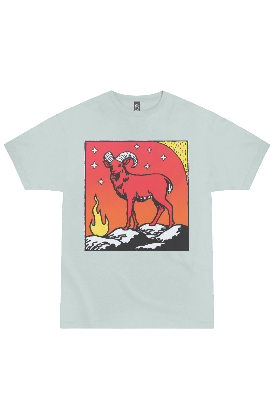 Aries Zodiac Woodcut Tee