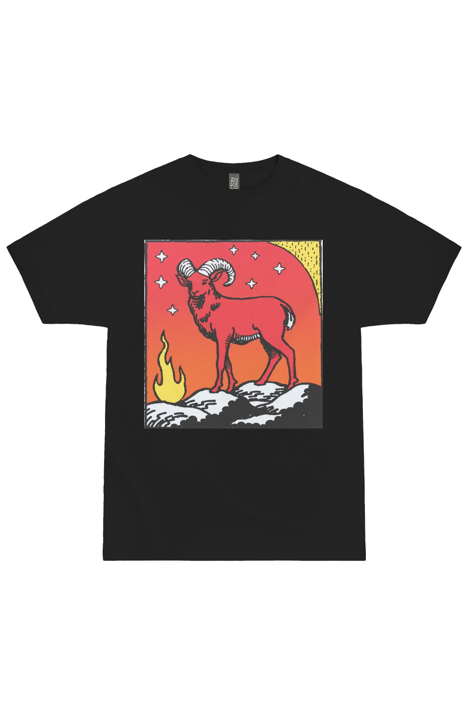 Aries Zodiac Woodcut Tee