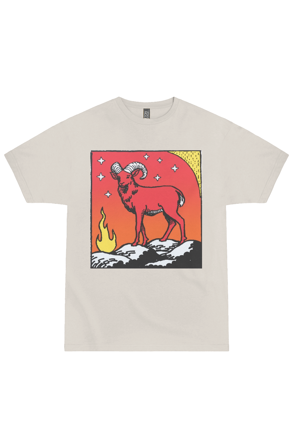 Aries Zodiac Woodcut Tee