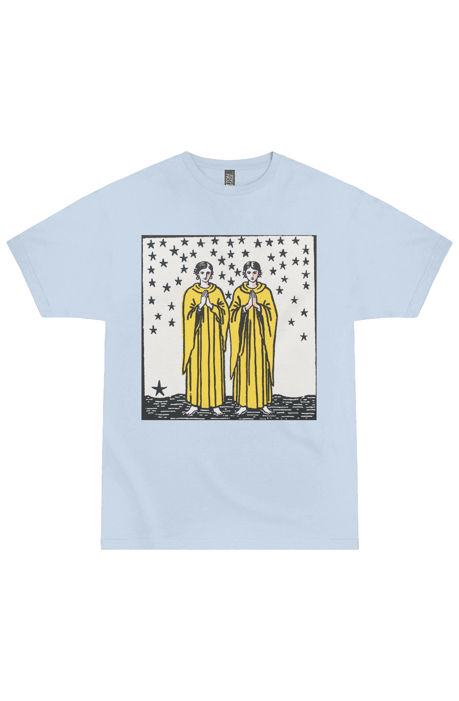 Gemini Zodiac Woodcut Tee