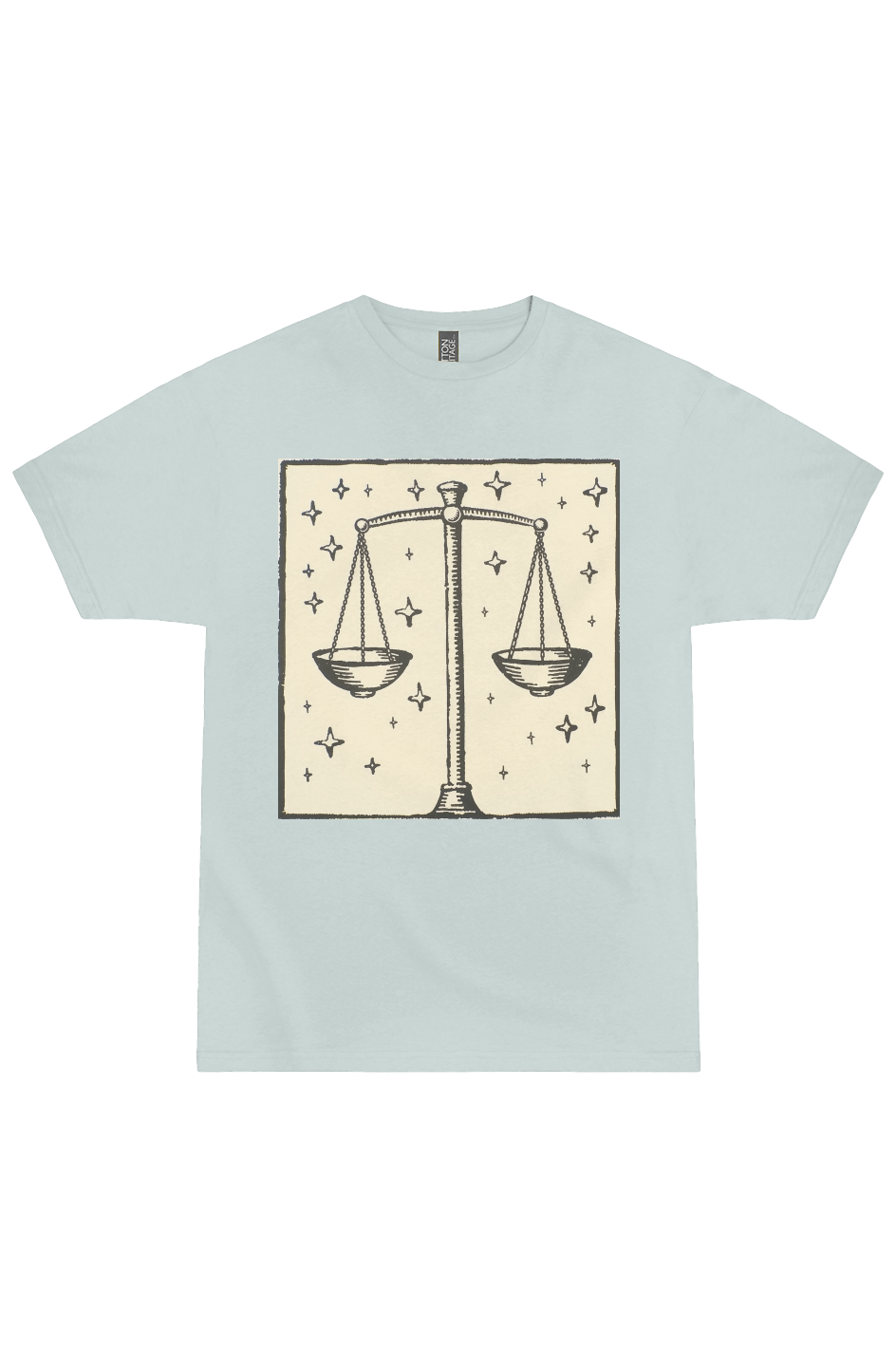 Libra Zodiac Woodcut Tee