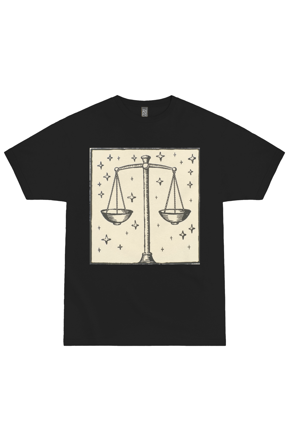 Libra Zodiac Woodcut Tee