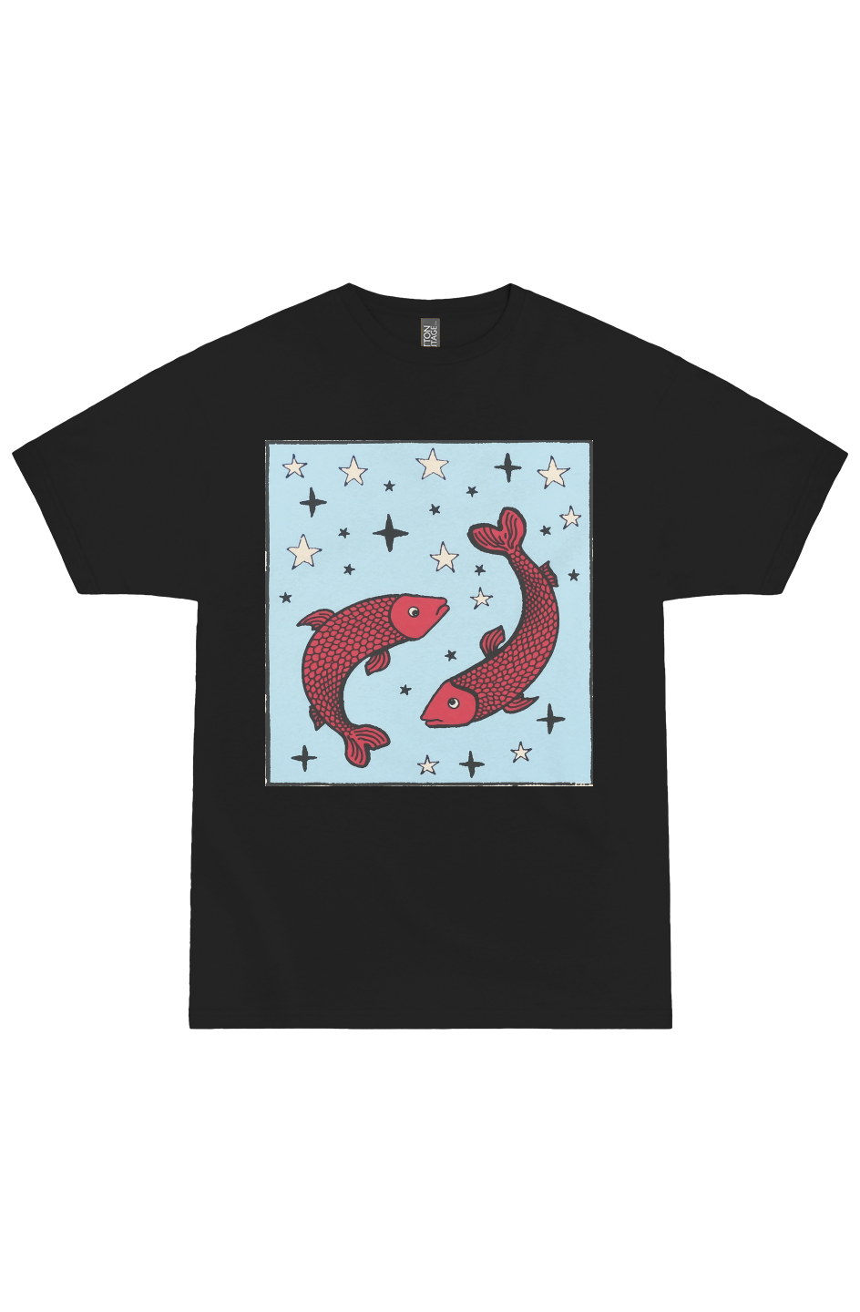 Pisces Zodiac Woodcut Tee