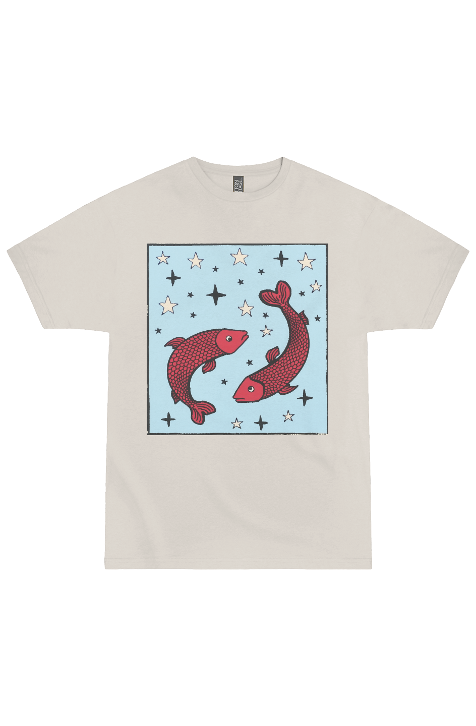 Pisces Zodiac Woodcut Tee