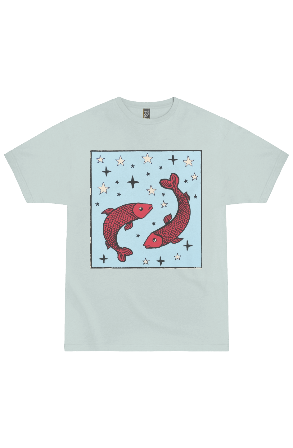 Pisces Zodiac Woodcut Tee
